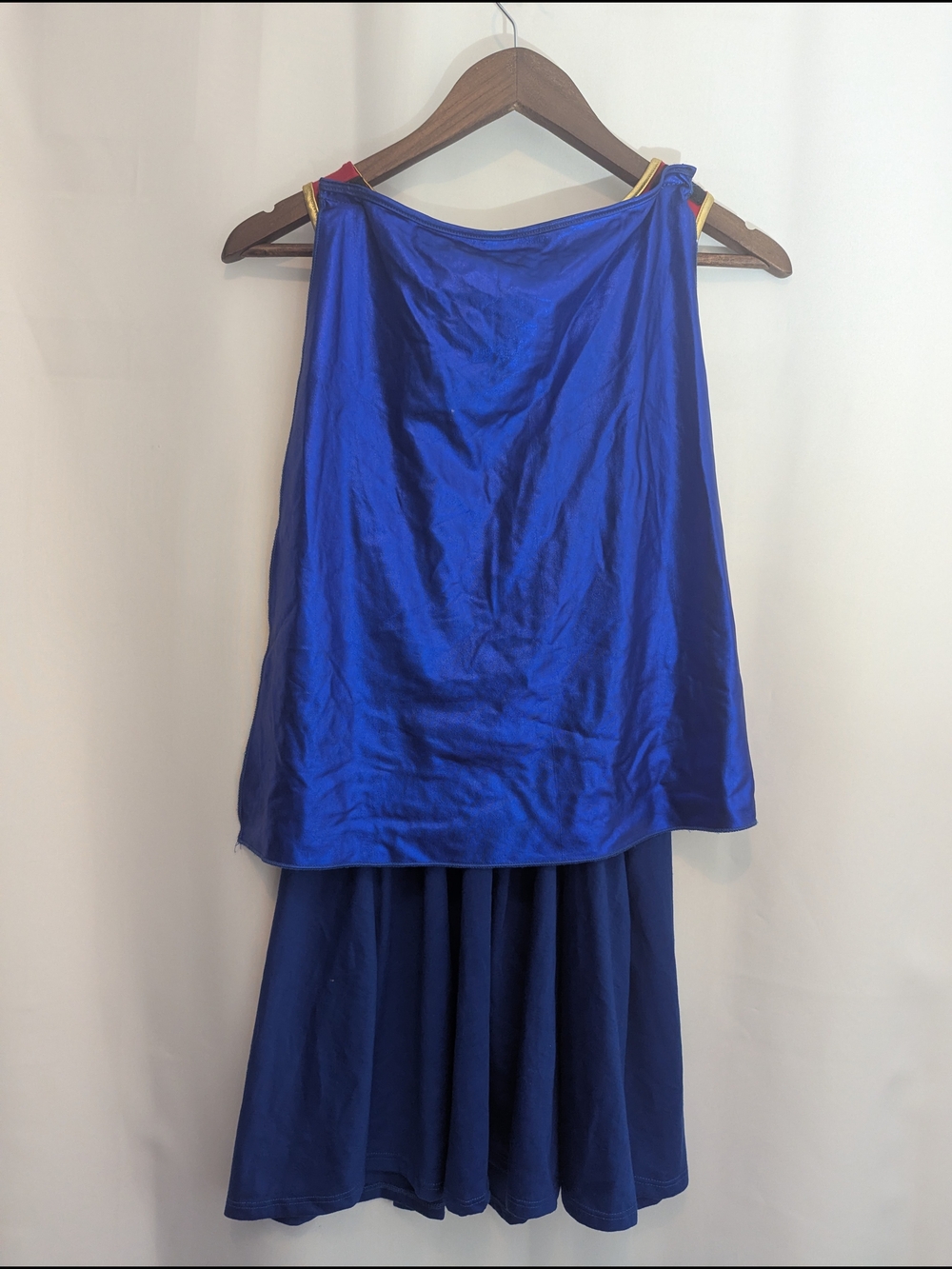 DC Comics Wonder Woman Costume Dress Detachable Blue Cape Superhero Cosplay L - Picture 4 of 6